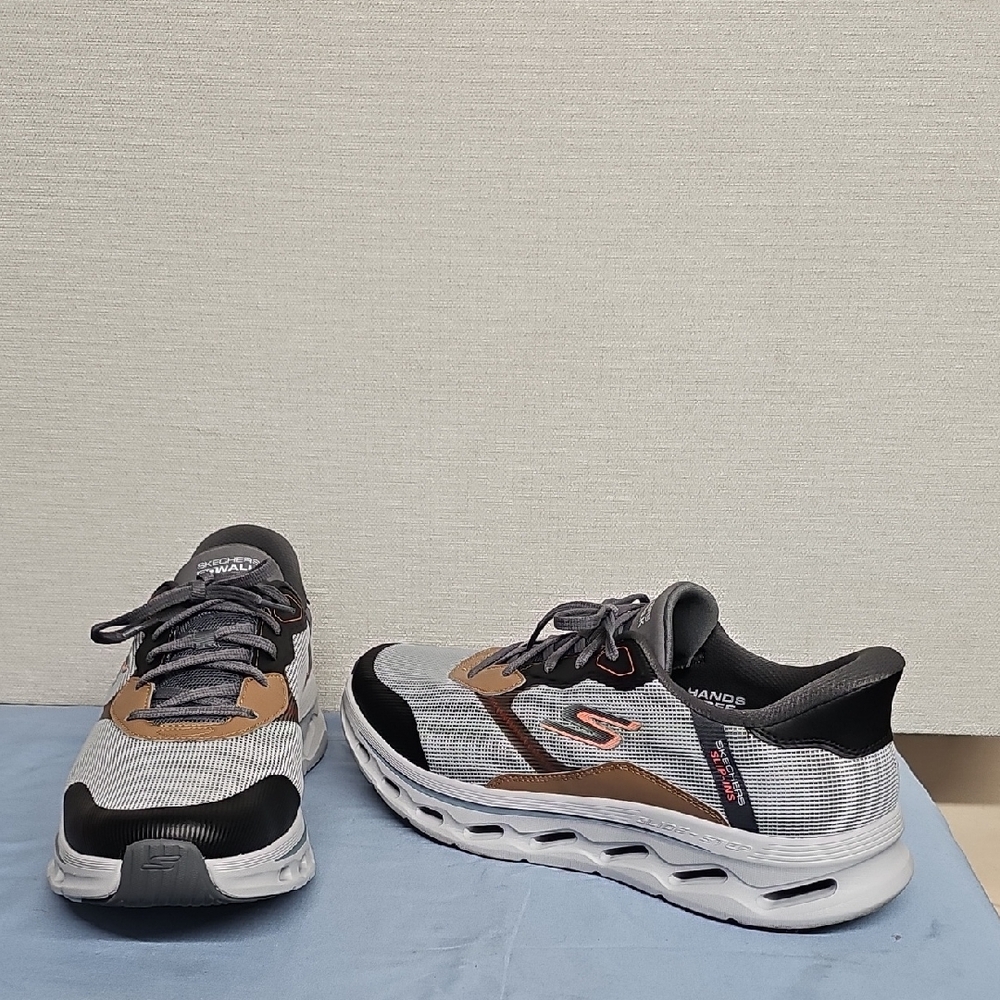 Skechers Black and Brown Men's Sneakers